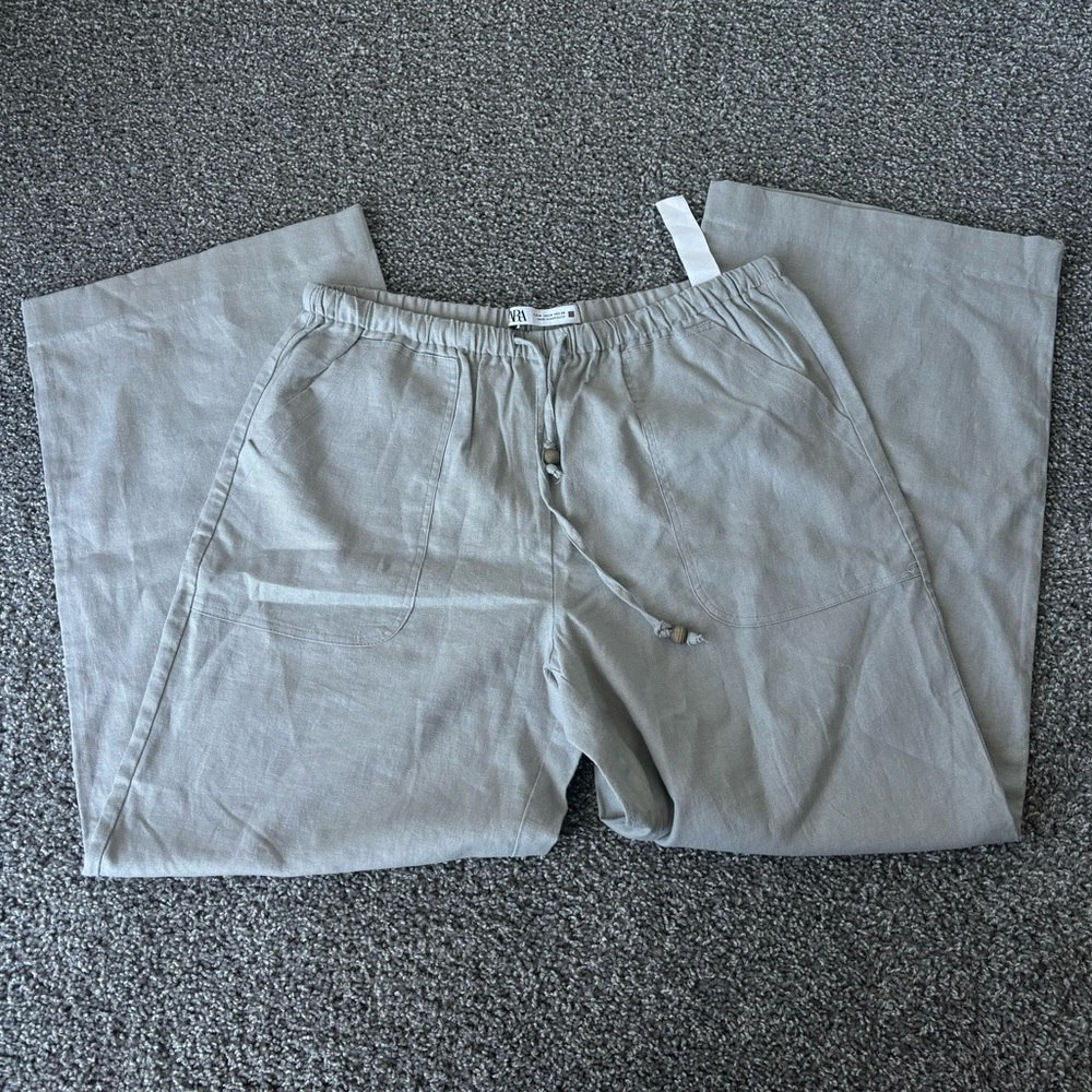 Zara Drawstring Beaded Drawstring Pants